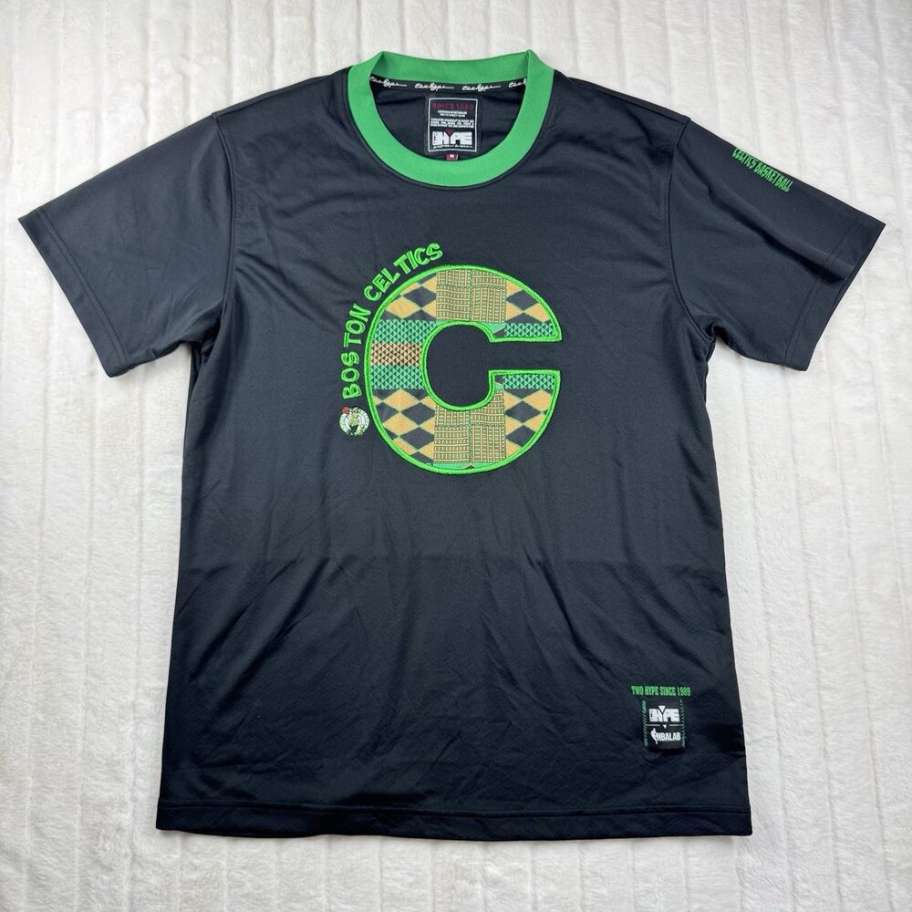 Two Hype NBA Boston Celtics Basketball Shirt Men's M Short Sleeve Embroidered